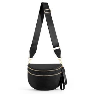 7499 Checkered Crossbody Bag Spacious Bum Bags Nylon Crossbody Fanny Packs